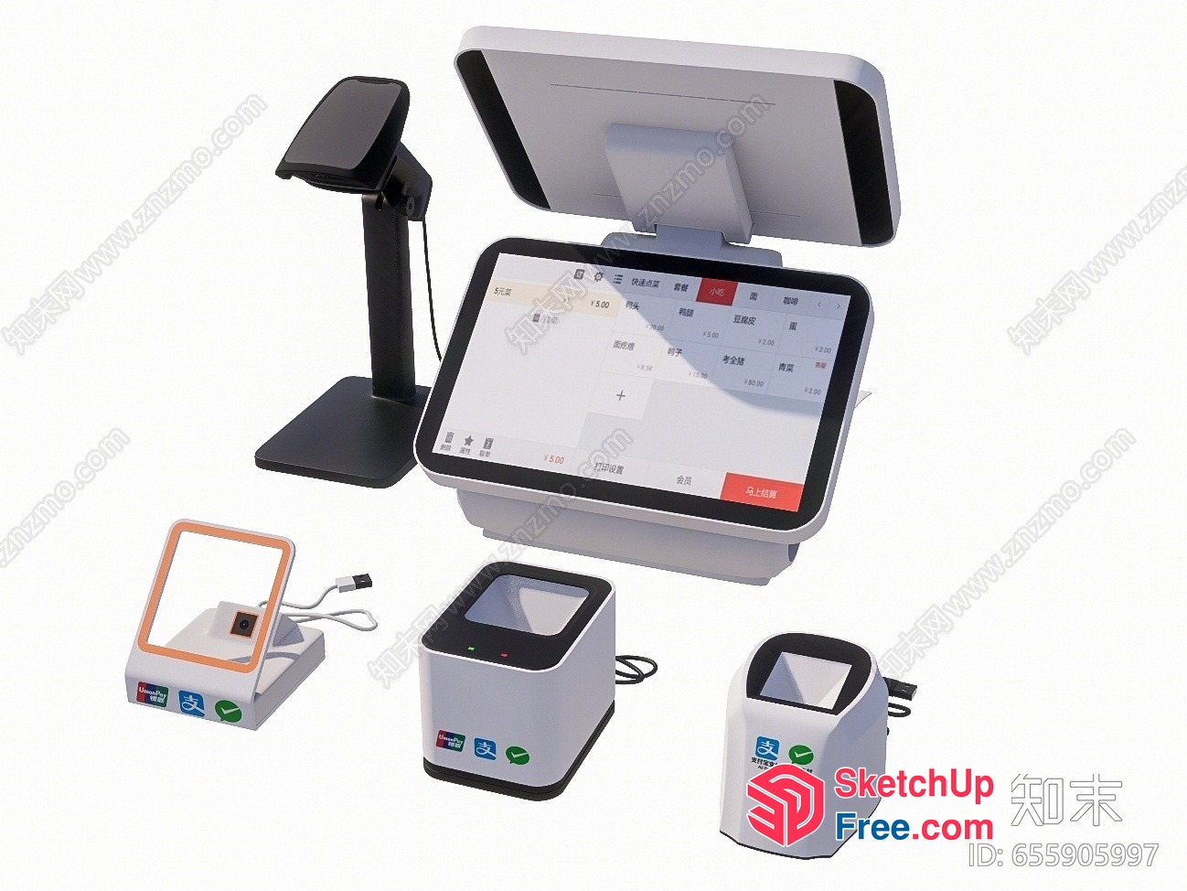 Digital Display And Payment Terminal 3D SketchUp File