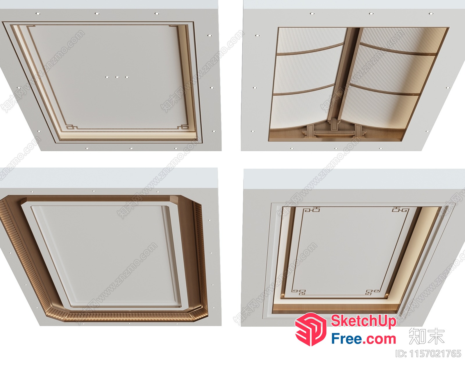 Ornate Ceiling Details 3D SketchUp File
