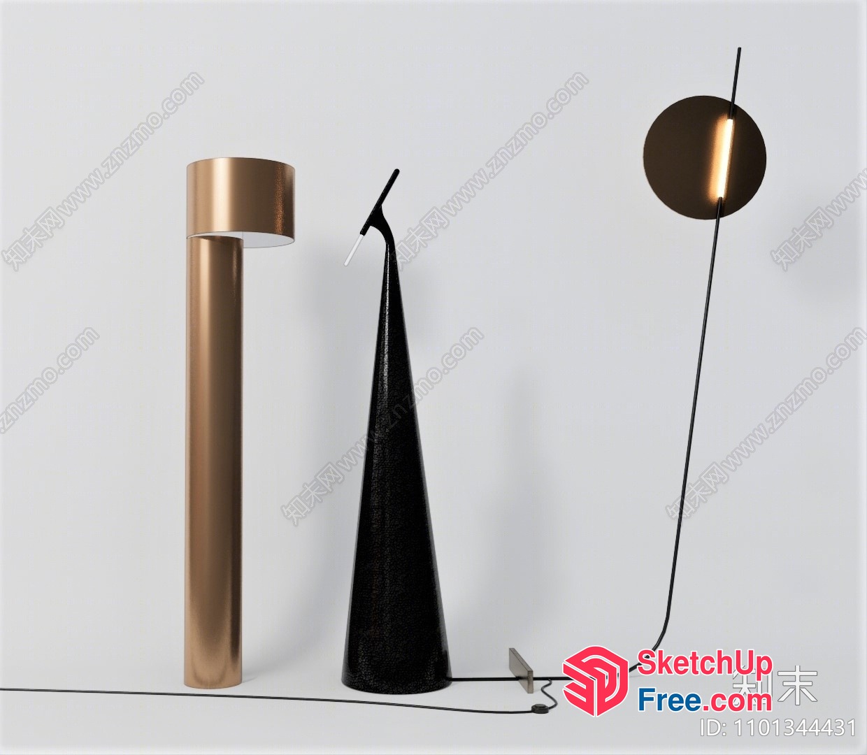 Minimalist Modern Lamps Collection 3D SketchUp File