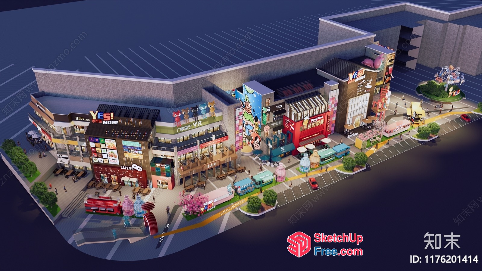 Commercial Street Cladding 3D SketchUp File