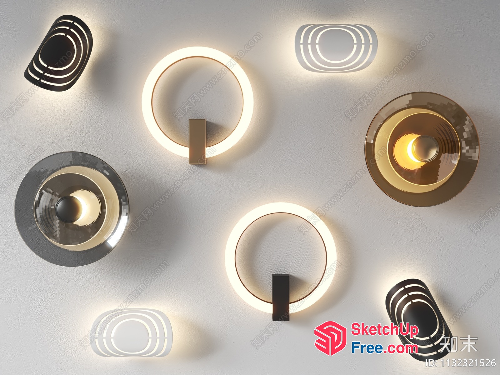 Modern Minimalist Lighting Fixtures 3D SketchUp File