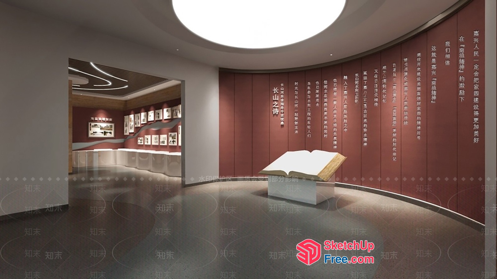 Elegant Modern Chinese-Inspired Interior 3D SketchUp File