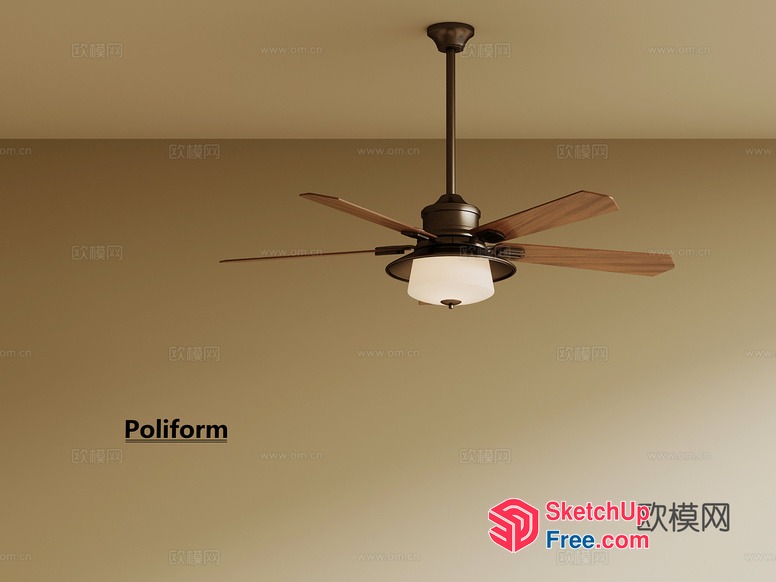 Poliform Ceiling Fan 3D SketchUp File