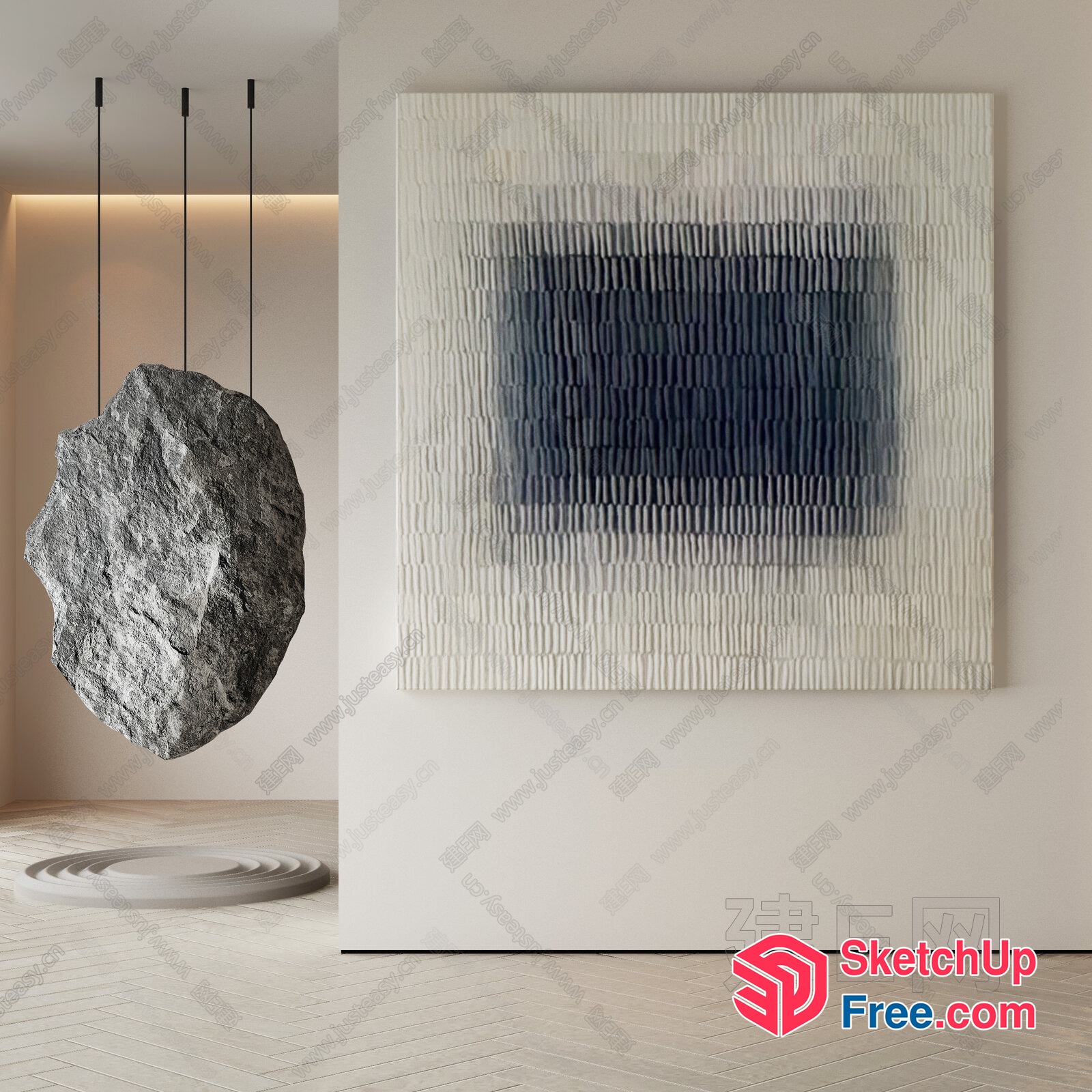 Minimalist Modern Art Decor 3D SketchUp File