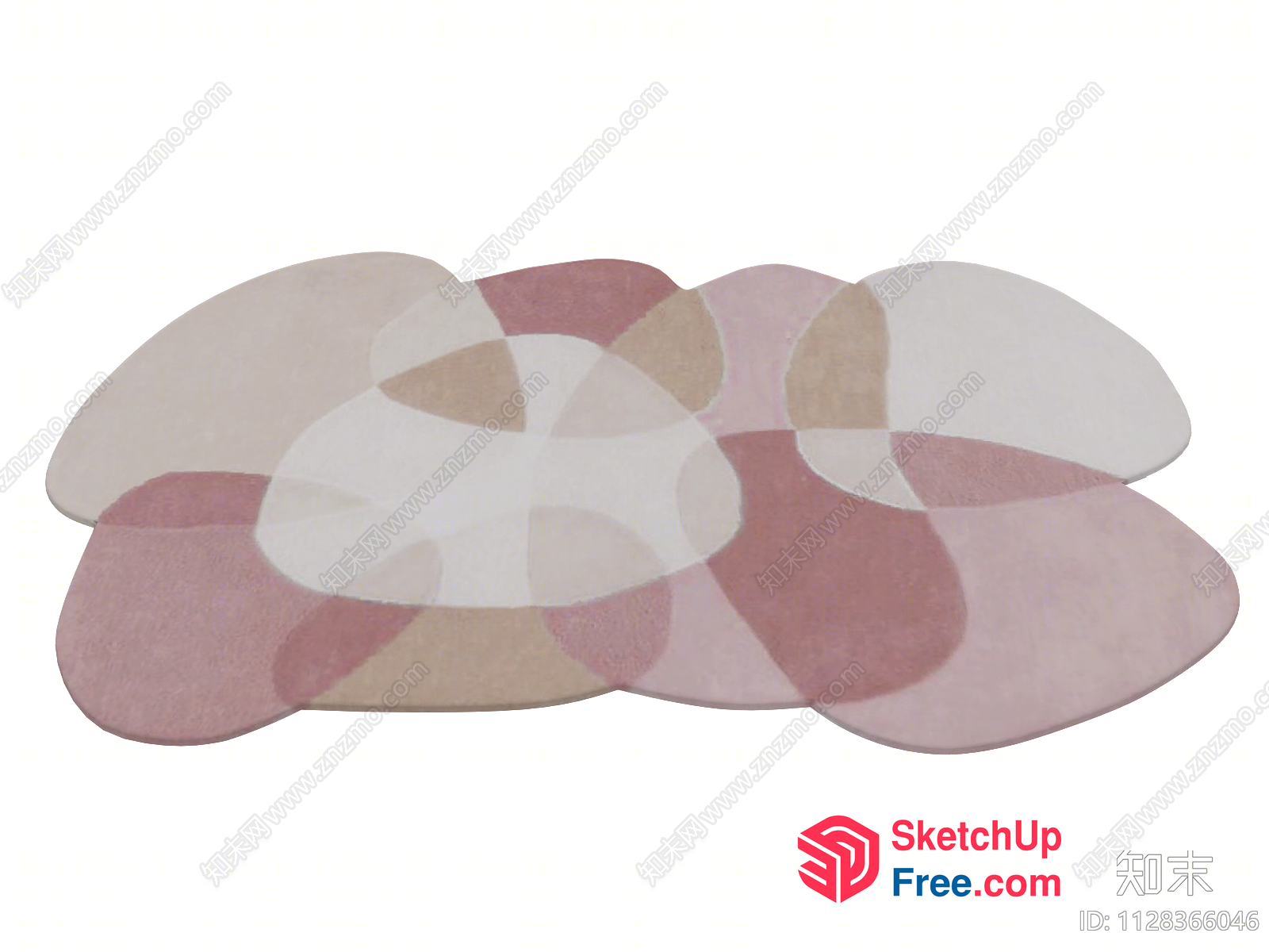 Modern Abstract Shapes In Neutral Colors 3D SketchUp File