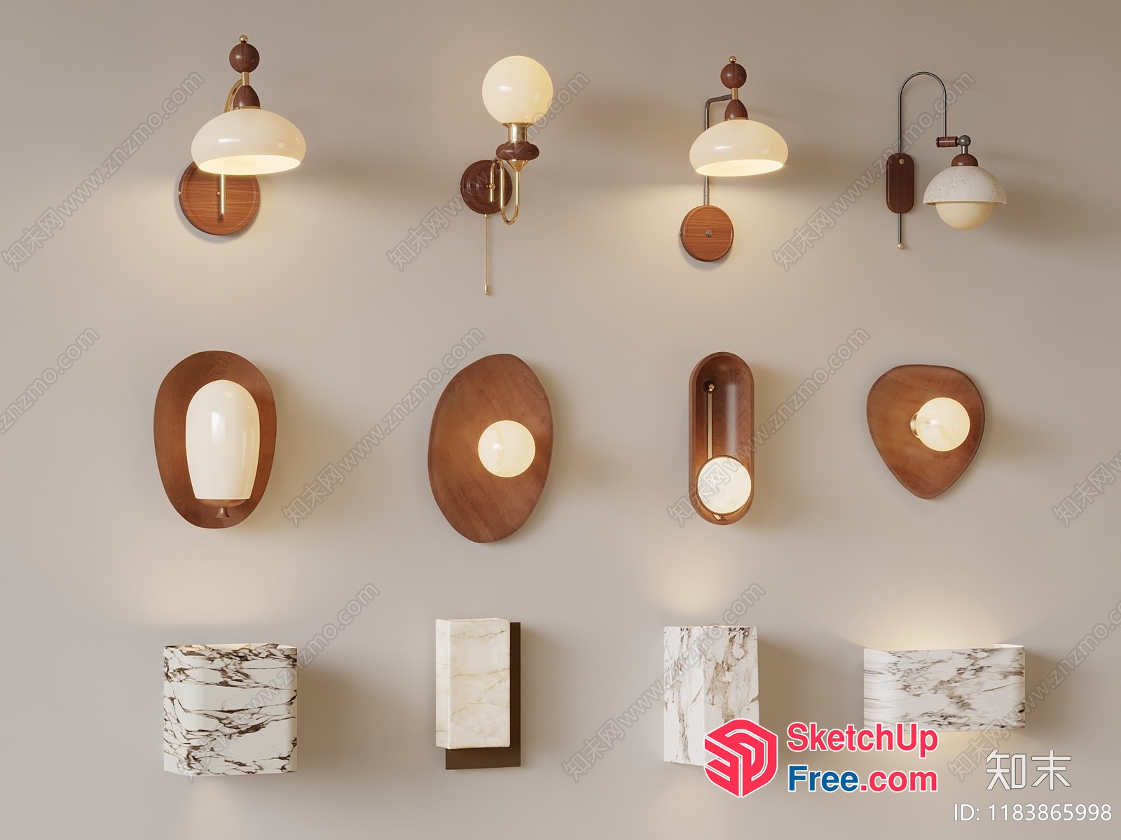 Stylish And Modern Lighting Fixtures 3D SketchUp File