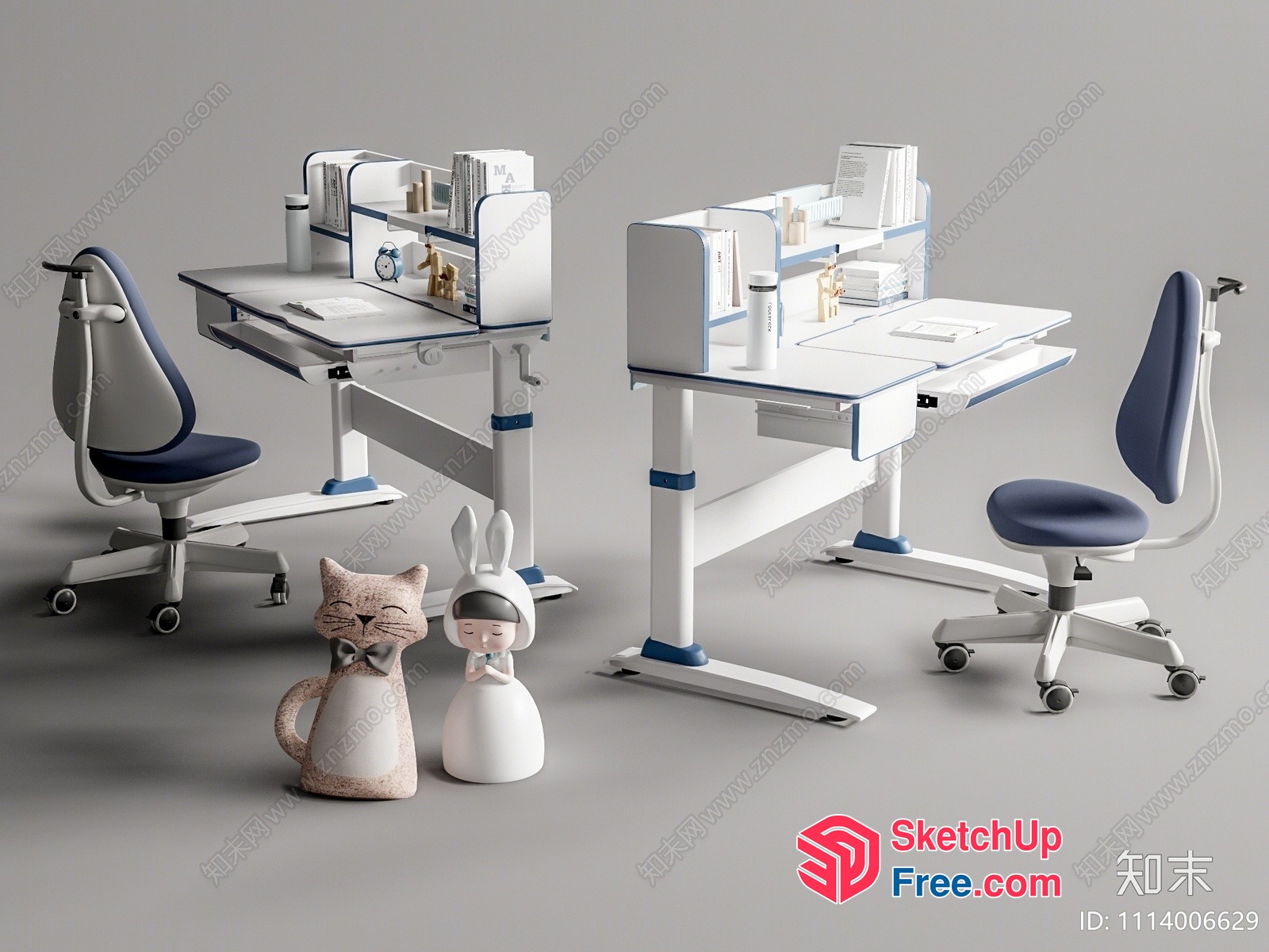 Modern Office Furniture Collection 3D SketchUp File