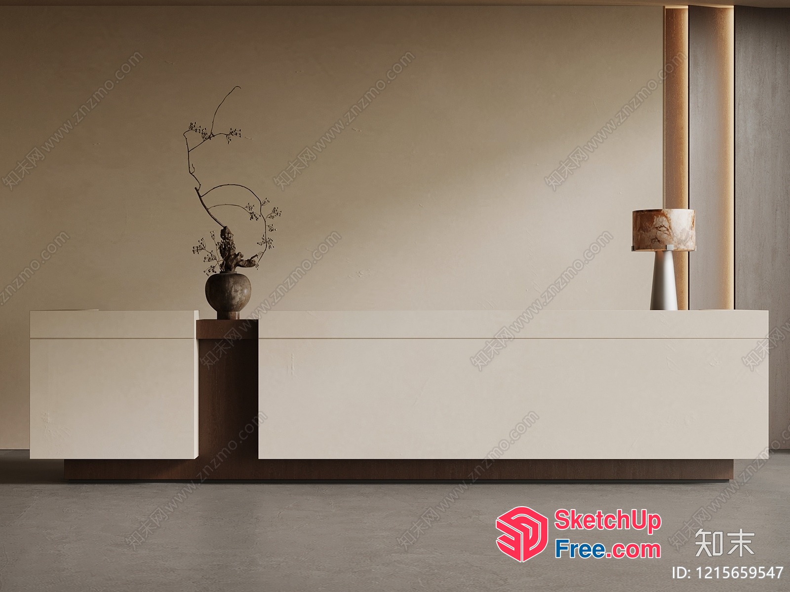 Minimalist Modern Living Room Furniture 3D SketchUp File