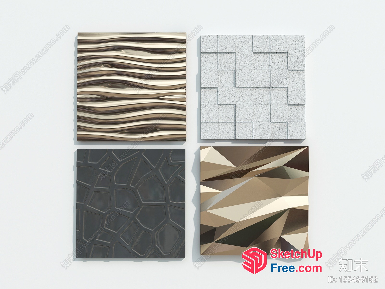 Modern Geometric Patterns 3D SketchUp File