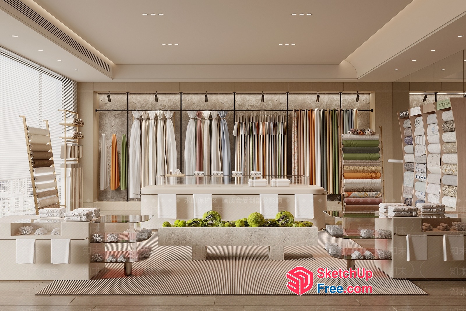 Luxurious Modern Interior Design Showroom 3D SketchUp File