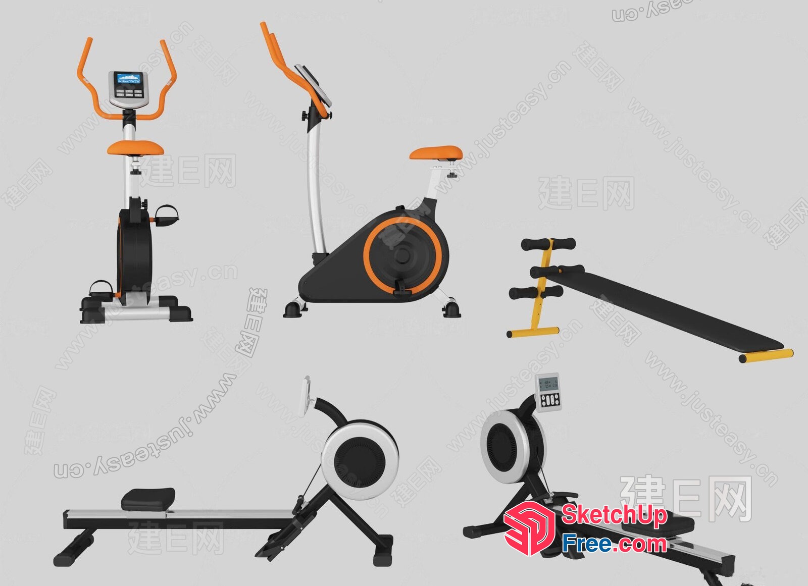 Exercise Equipment Collection 3D SketchUp File