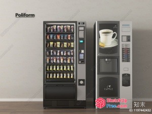 Poliform Vending Machines 3D SketchUp File