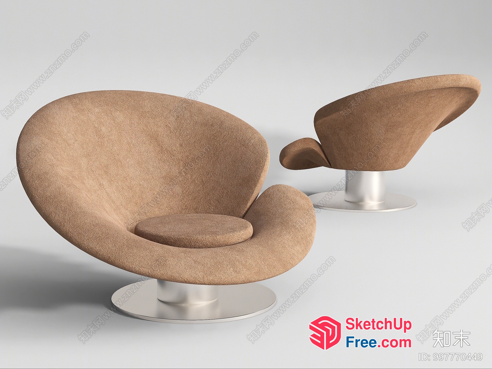 Modern And Sleek Lounge Chairs 3D SketchUp File