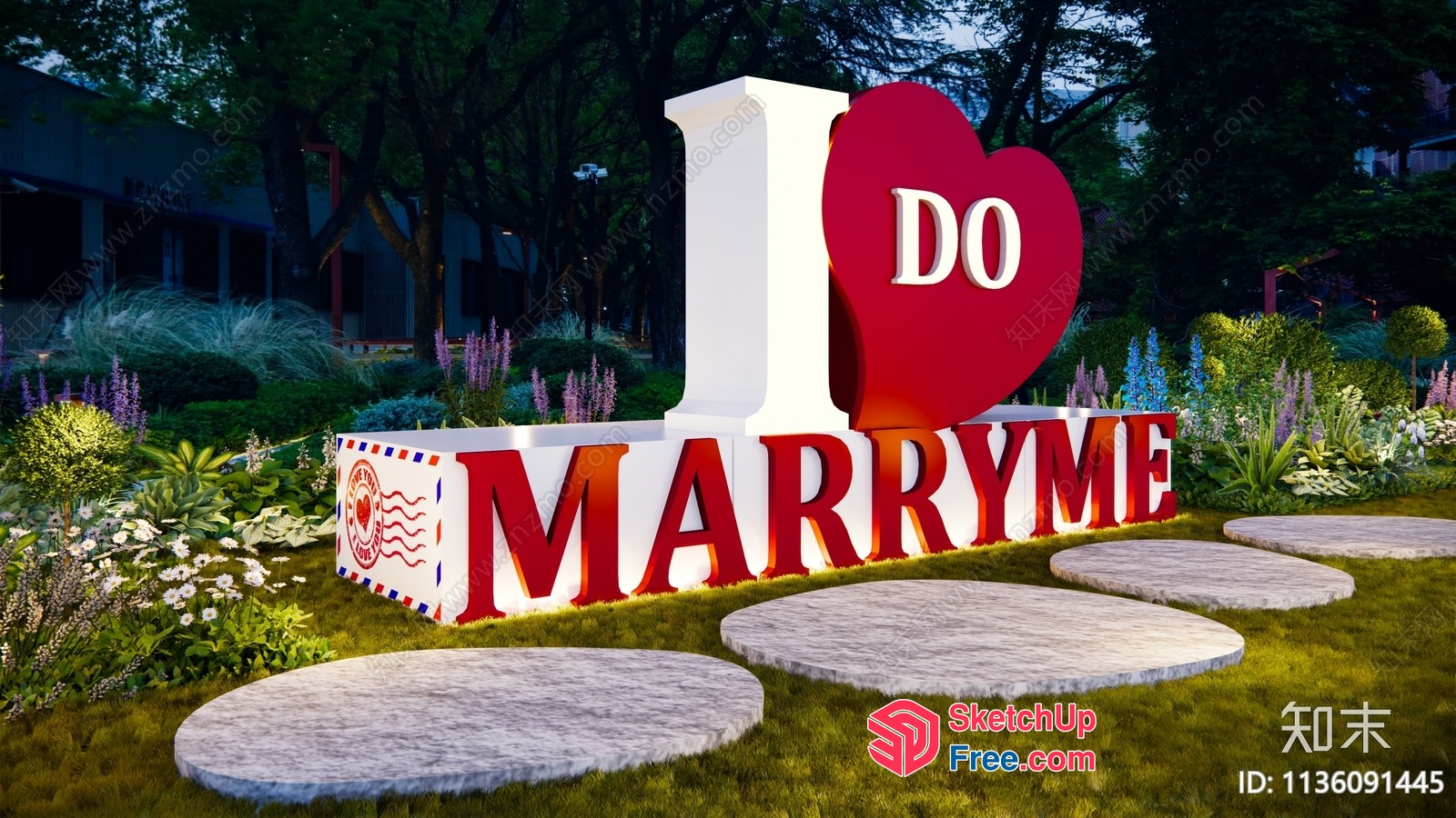 I Love To Marry Me 3D SketchUp File