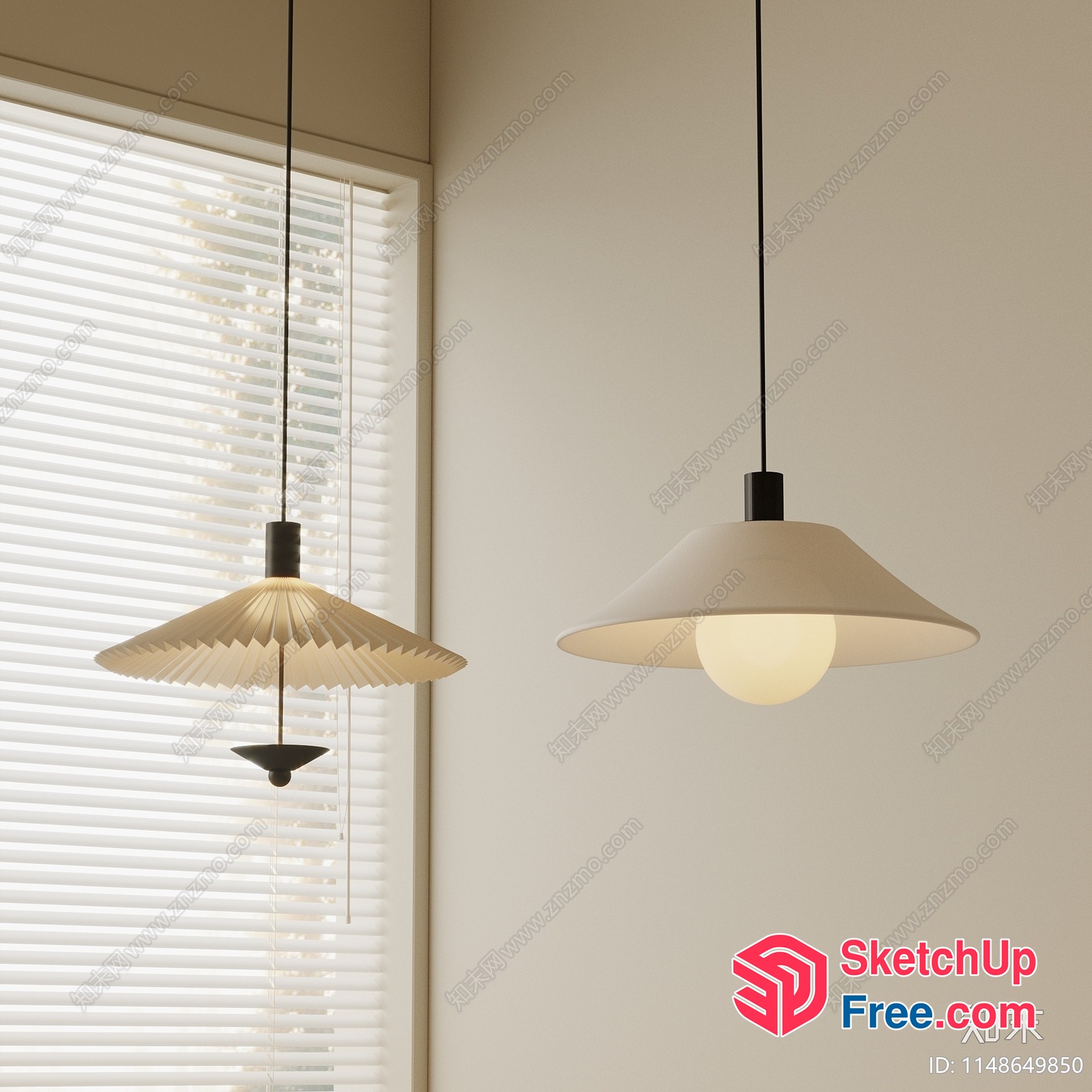 Elegant Hanging Lamps For A Modern And Minimalist Interior 3D SketchUp File