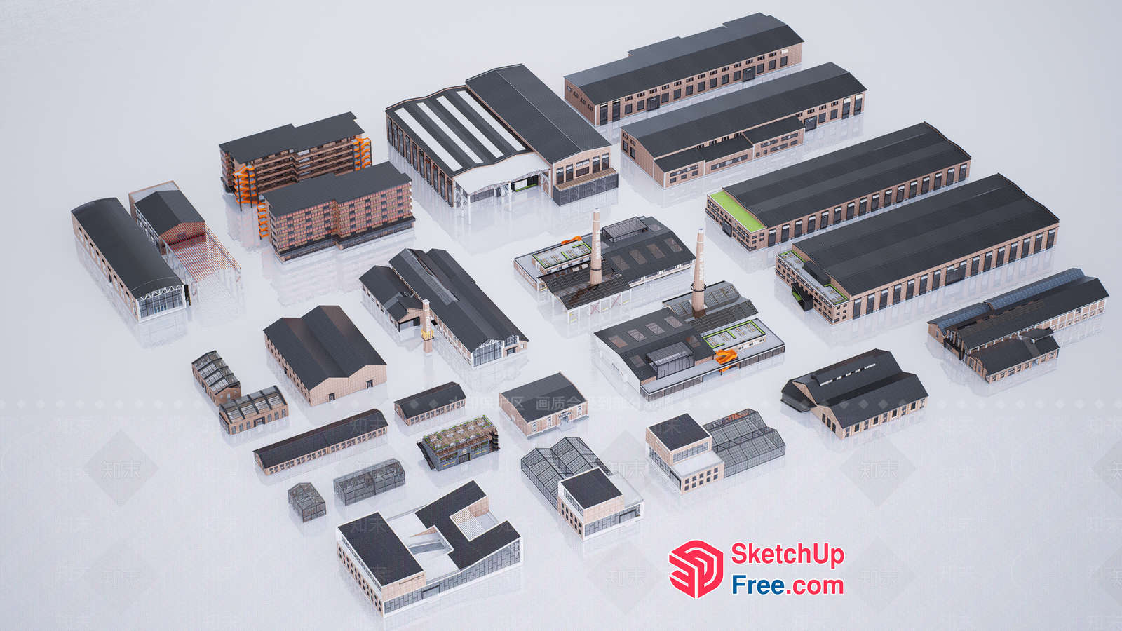 Industrial Park 3D SketchUp File