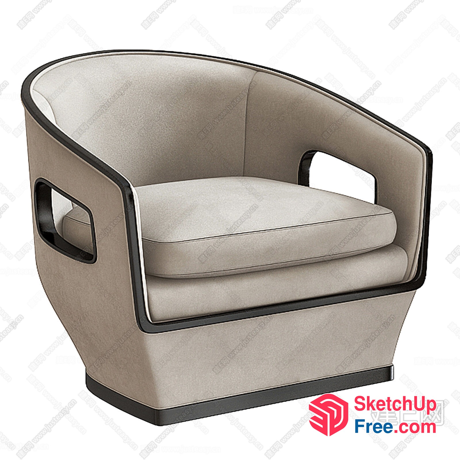 Stylish Modern Accent Chair 3D SketchUp File