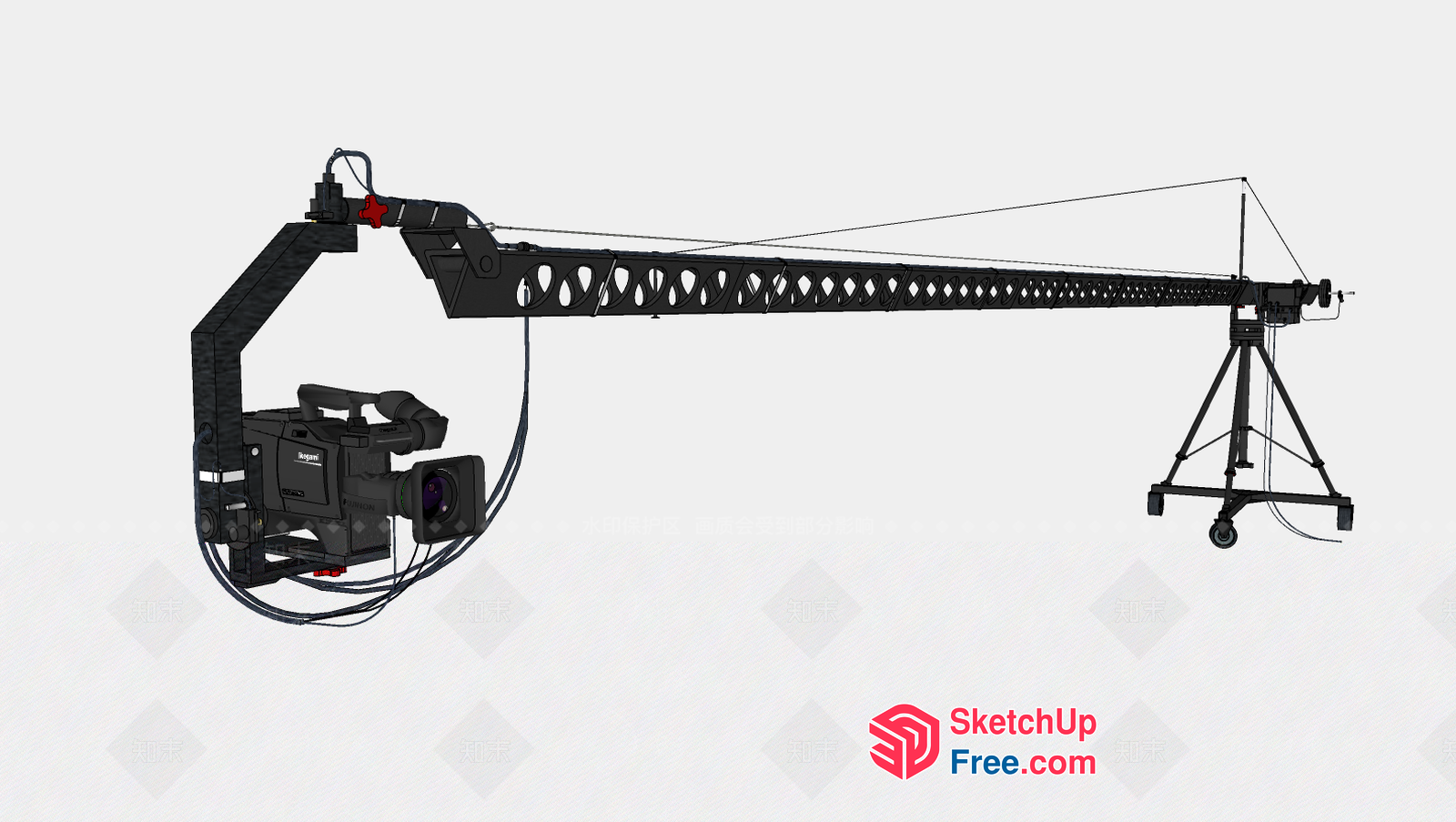 Camera Crane System For Professional Filmmaking 3D SketchUp File