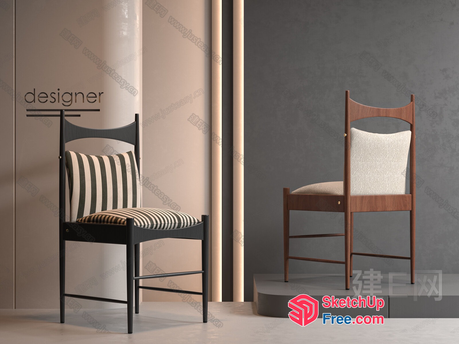 Designer Chairs 3D SketchUp File