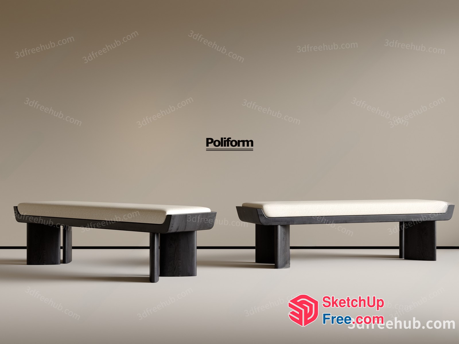 Poliform Furniture Collection 3D SketchUp File