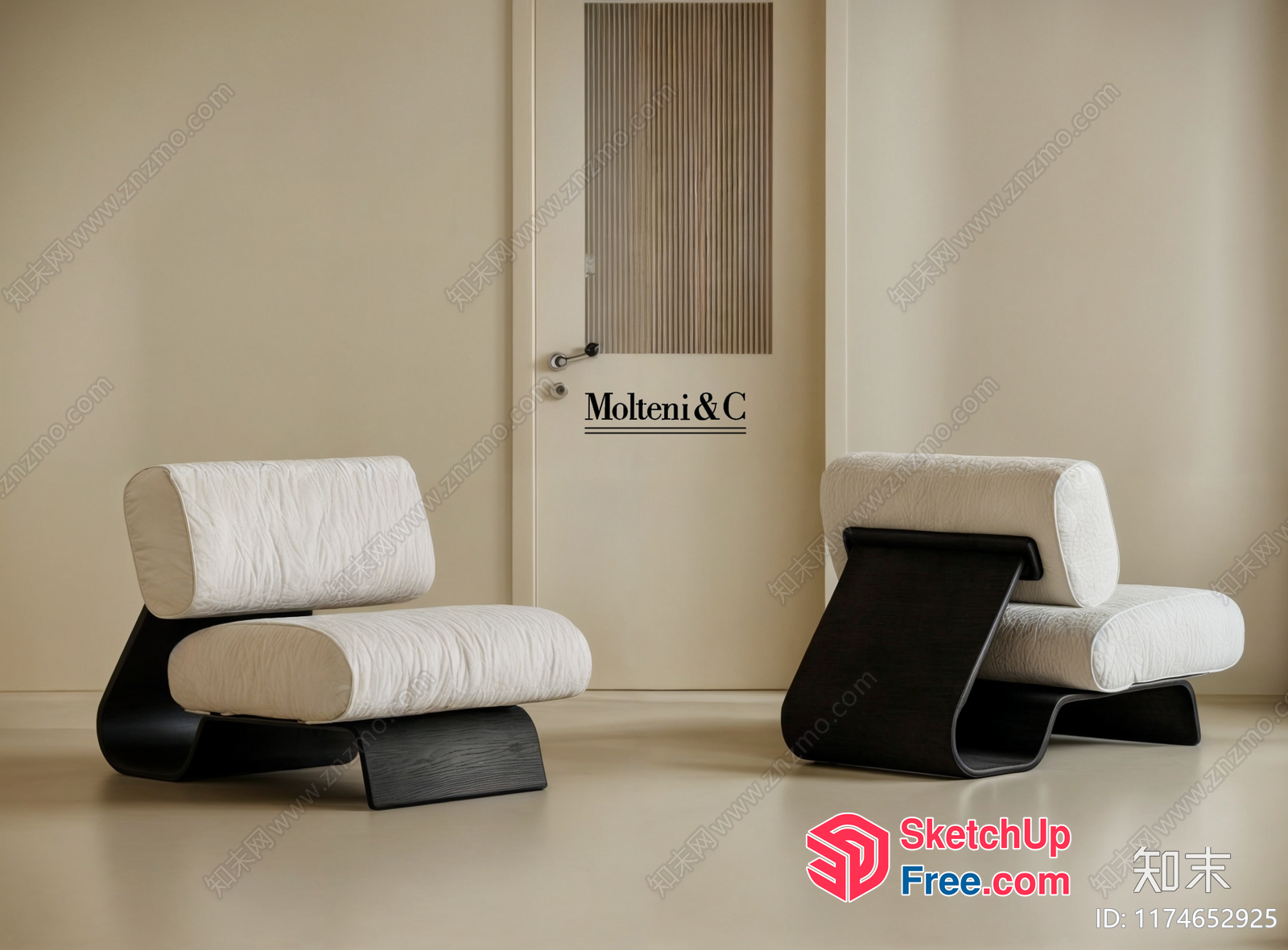 Minimalist Modern Interior Design Chairs 3D SketchUp File
