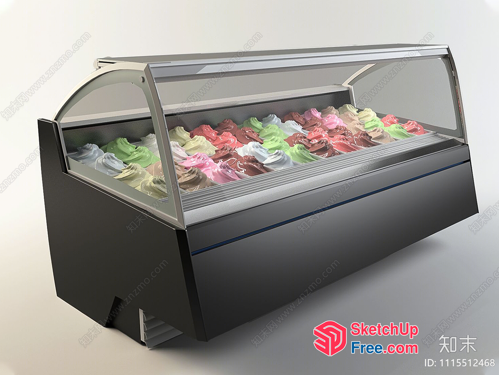 Ice Cream Display Case 3D SketchUp File
