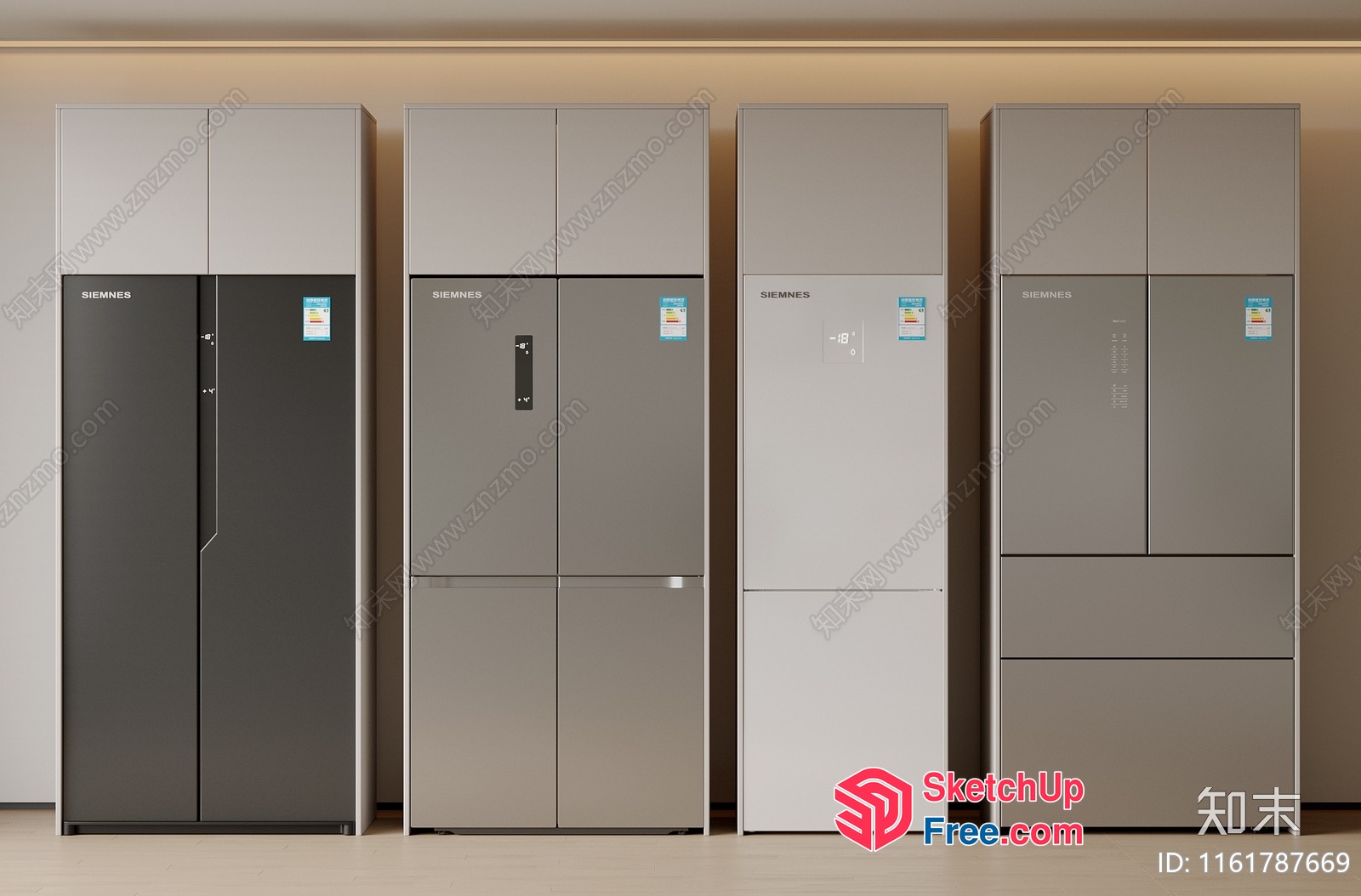 Modern Kitchen Appliance Showcase 3D SketchUp File