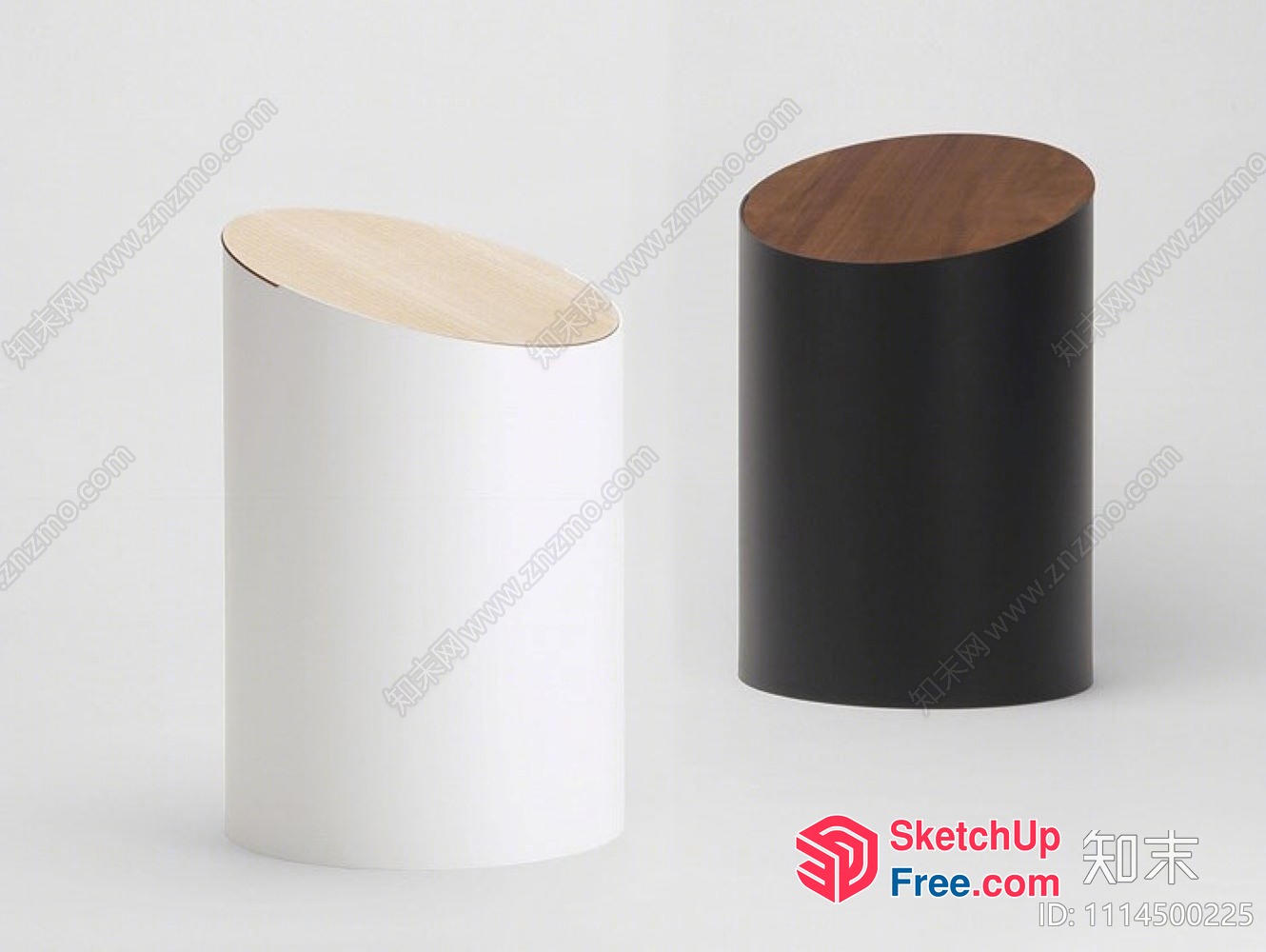 Modern Pillar Furniture Pieces 3D SketchUp File