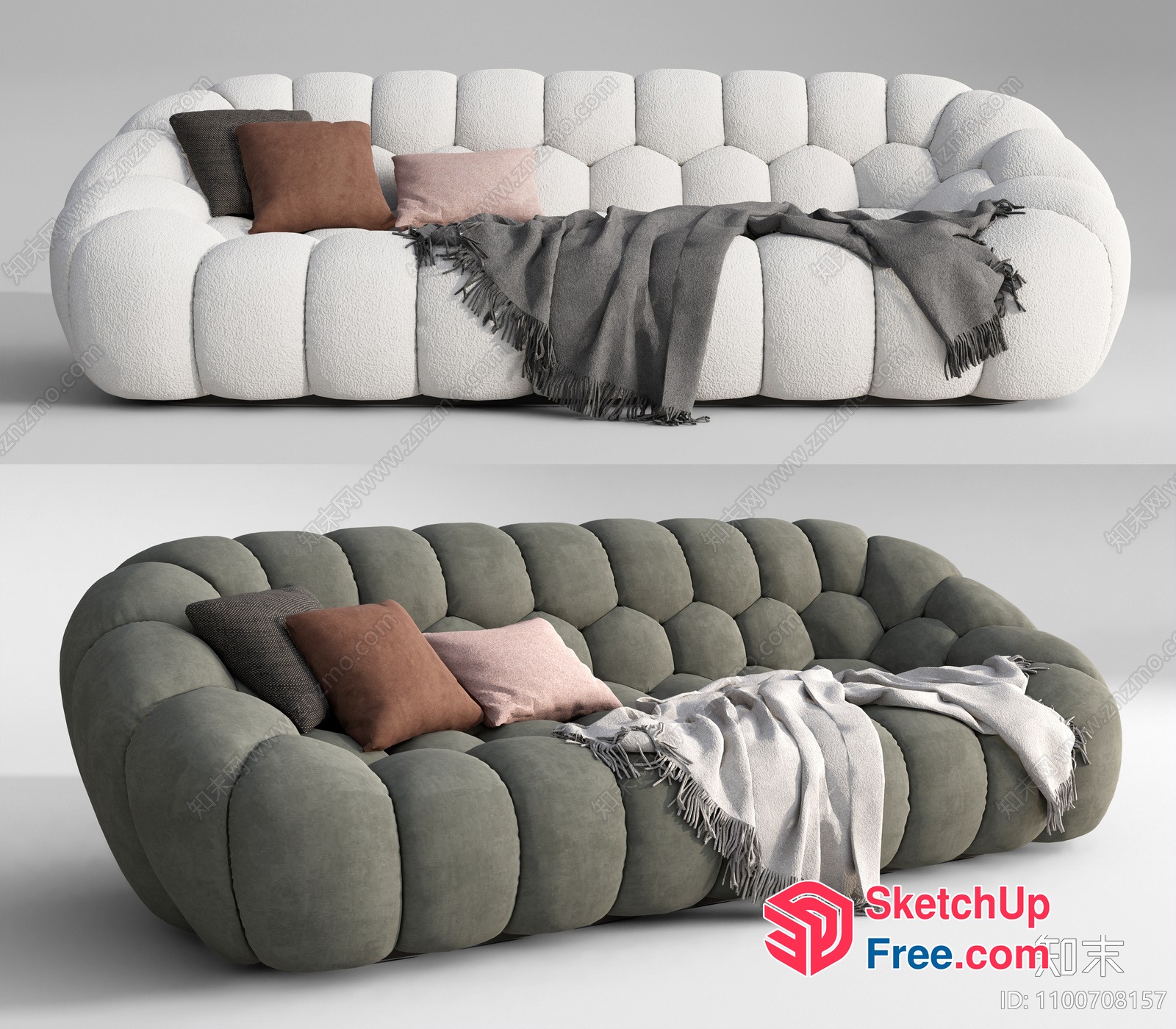 Luxurious Modern Sofa Design 3D SketchUp File