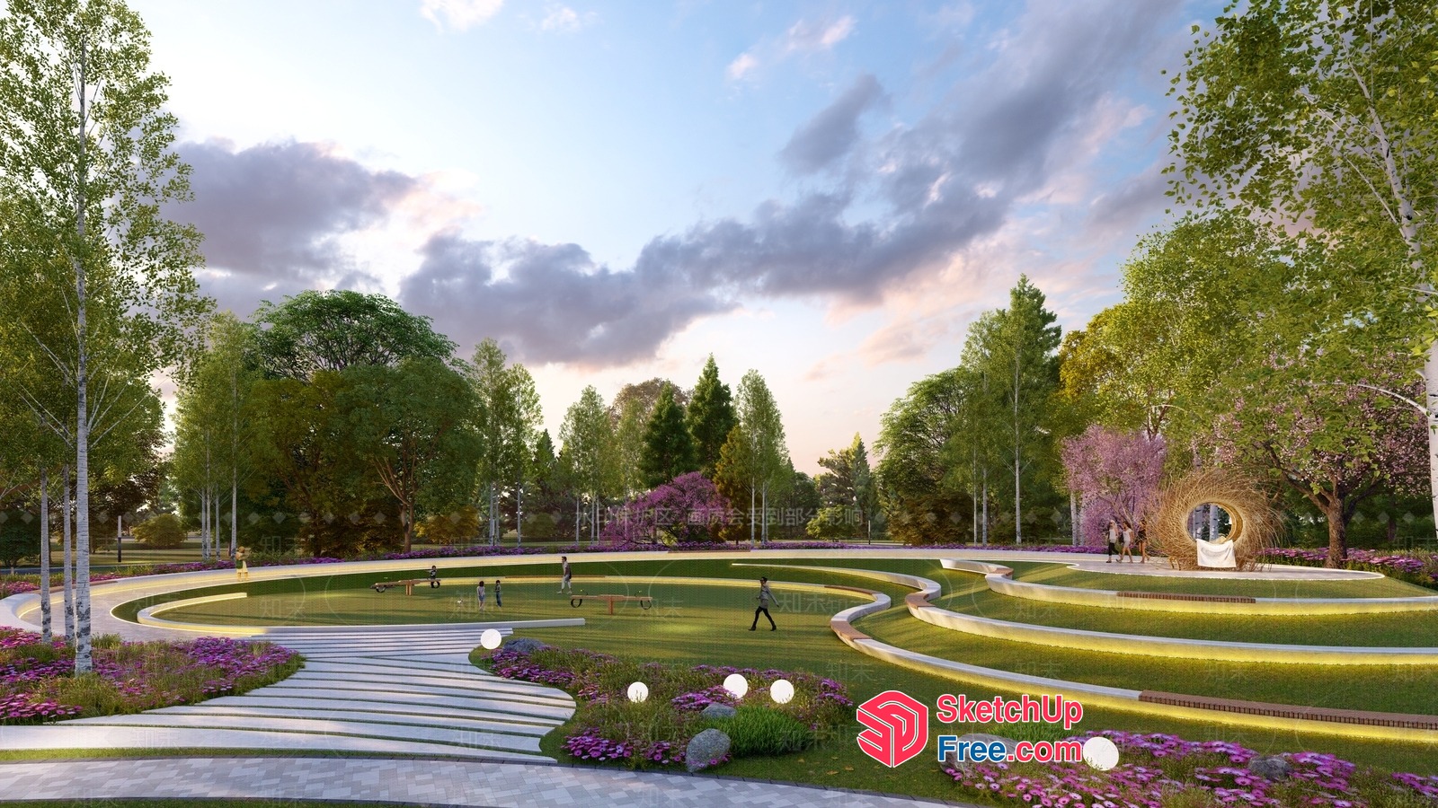 Serene Outdoor Oasis 3D SketchUp File