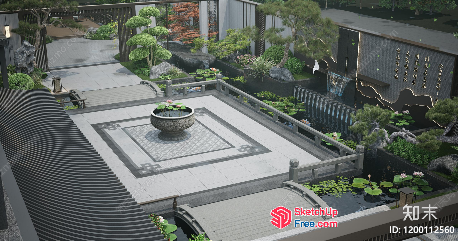 Serene Japanese-Inspired Garden Oasis 3D SketchUp File