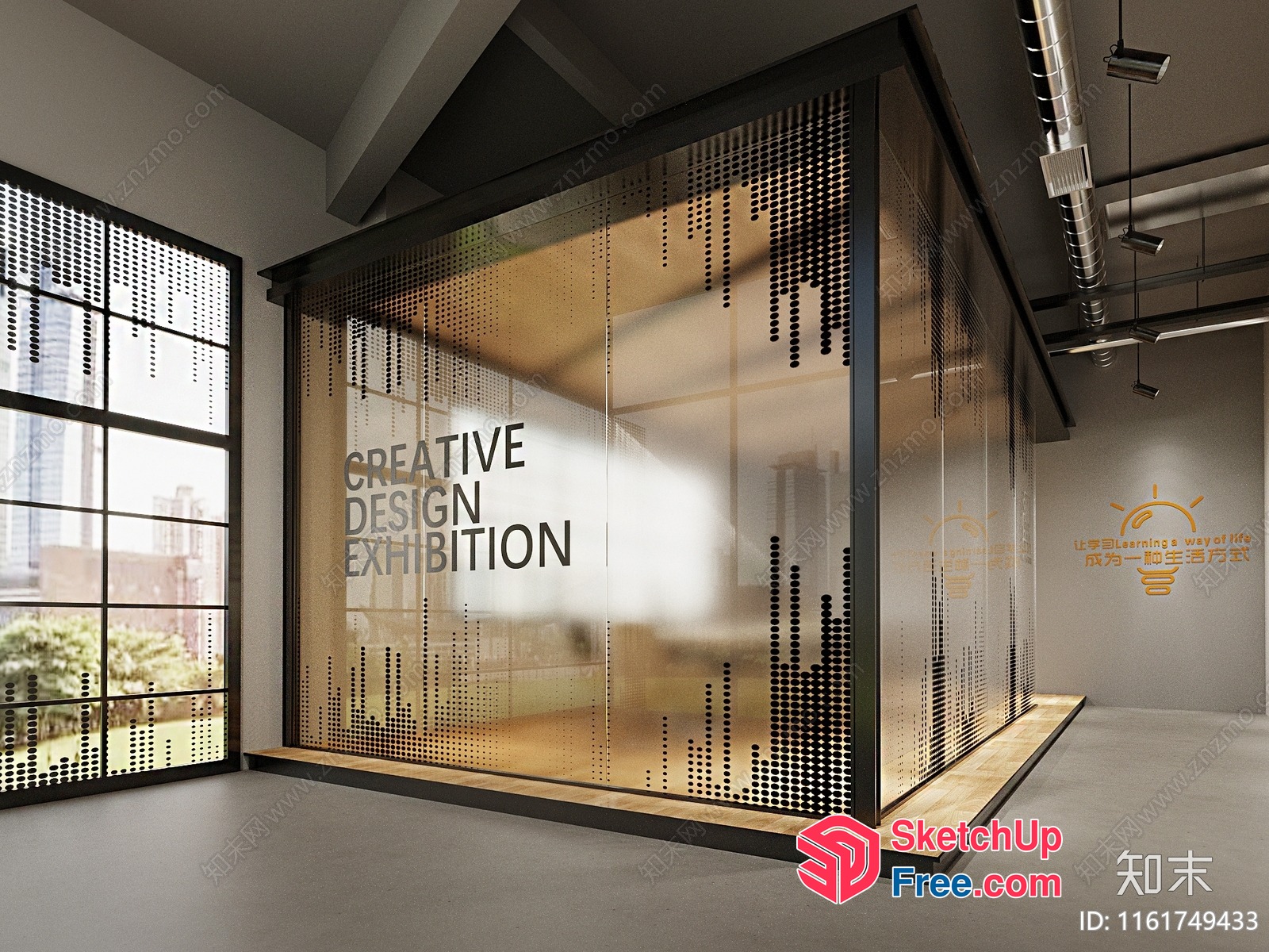 Creative Design Exhibition Space 3D SketchUp File