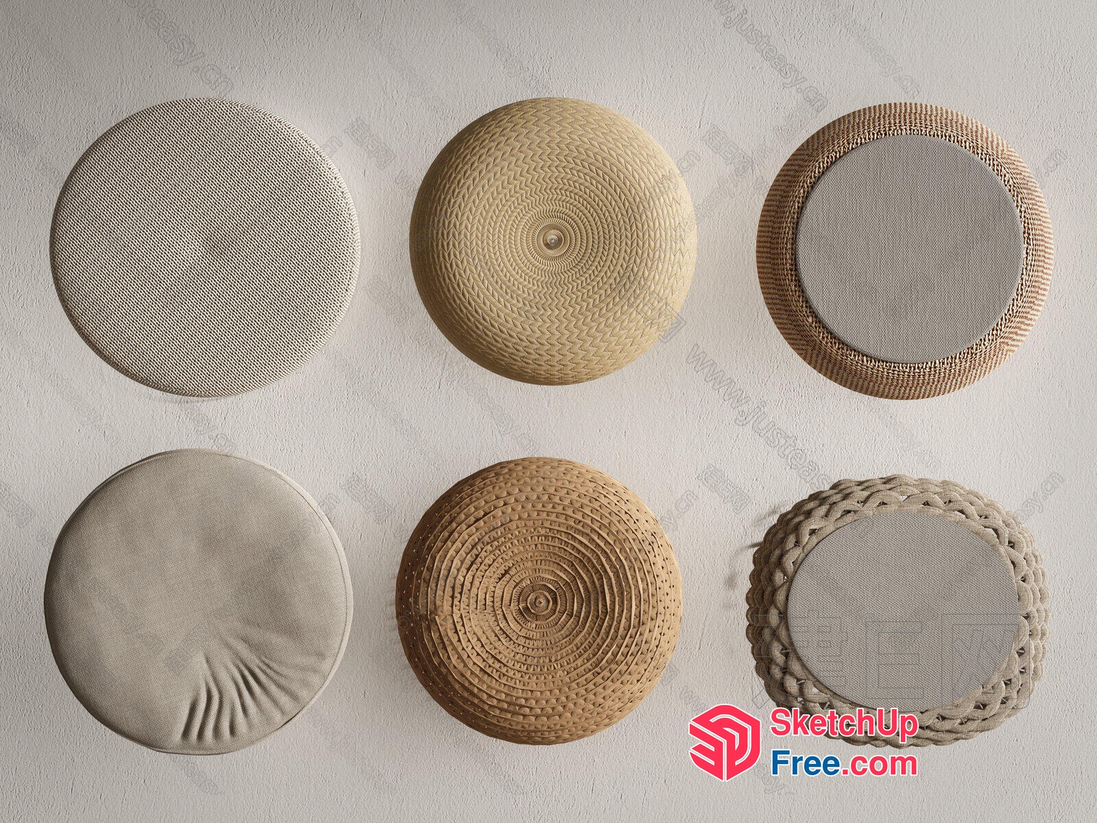 Circular Decorative Wall Art Pieces 3D SketchUp File
