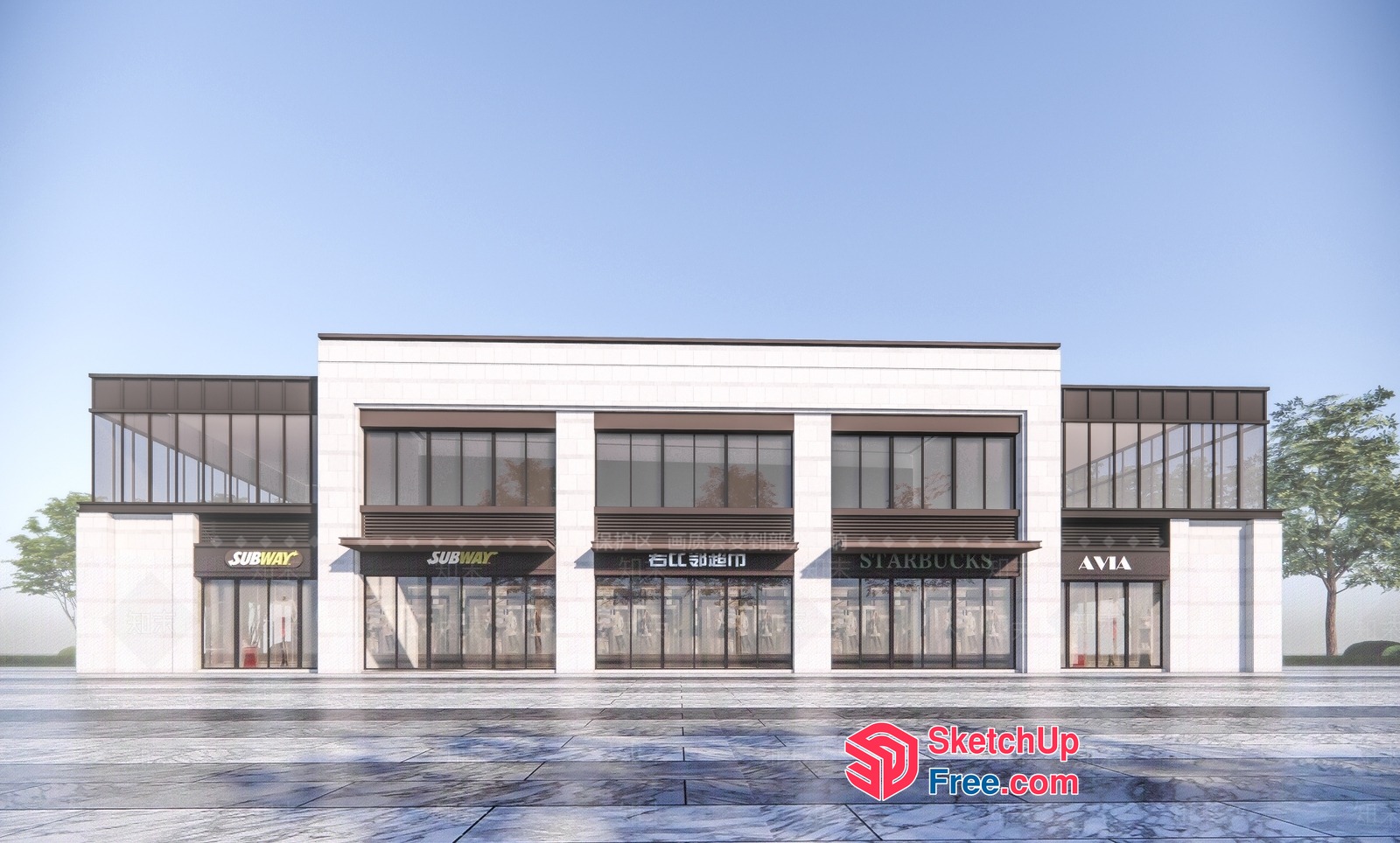 Commercial Street Cladding 3D SketchUp File