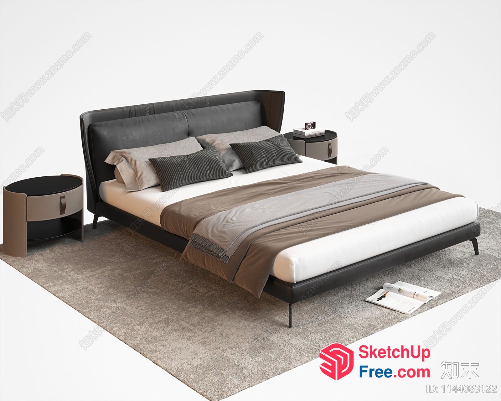 Modern Italian-Style Bedroom Furniture 3D SketchUp File