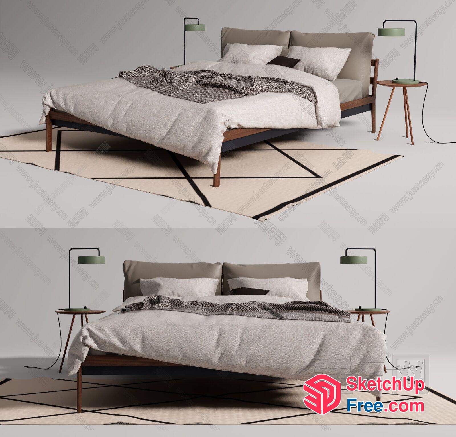 Minimalist Bedroom Furniture 3D SketchUp File