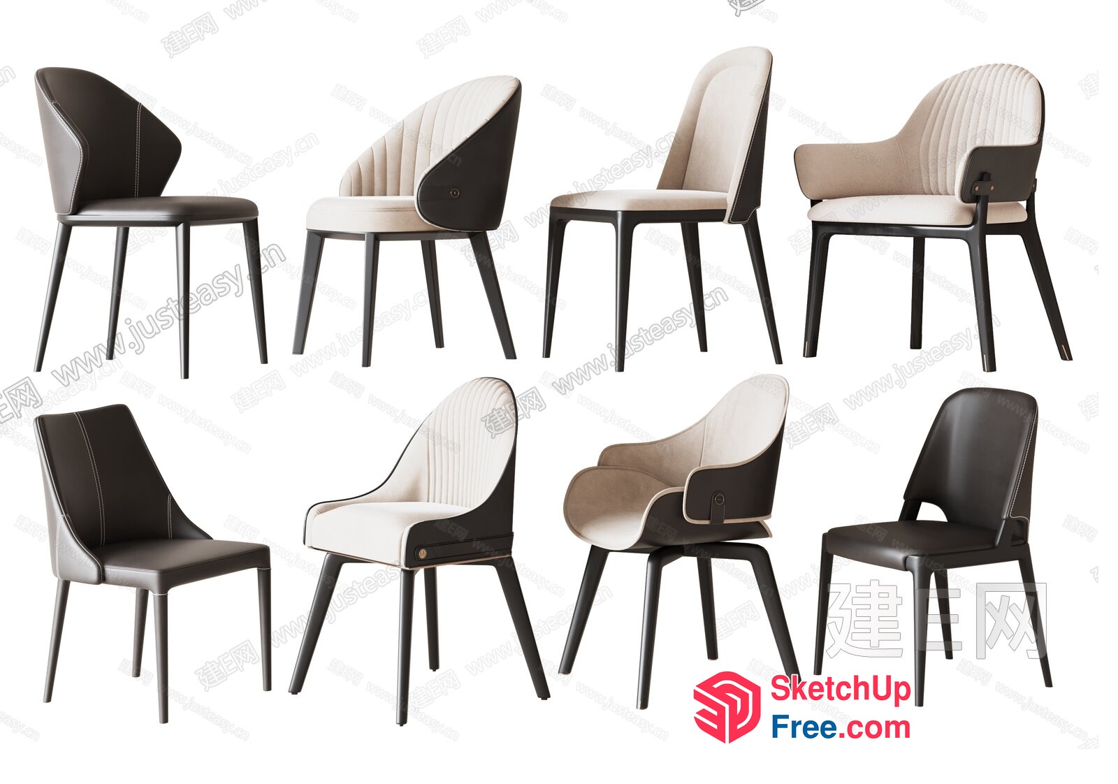 Modern Minimalist Furniture Collection 3D SketchUp File