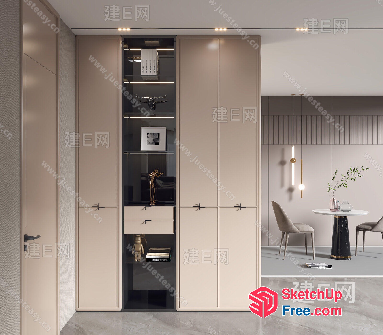 Modern Interior Design With Sleek Furniture And Decor 3D SketchUp File