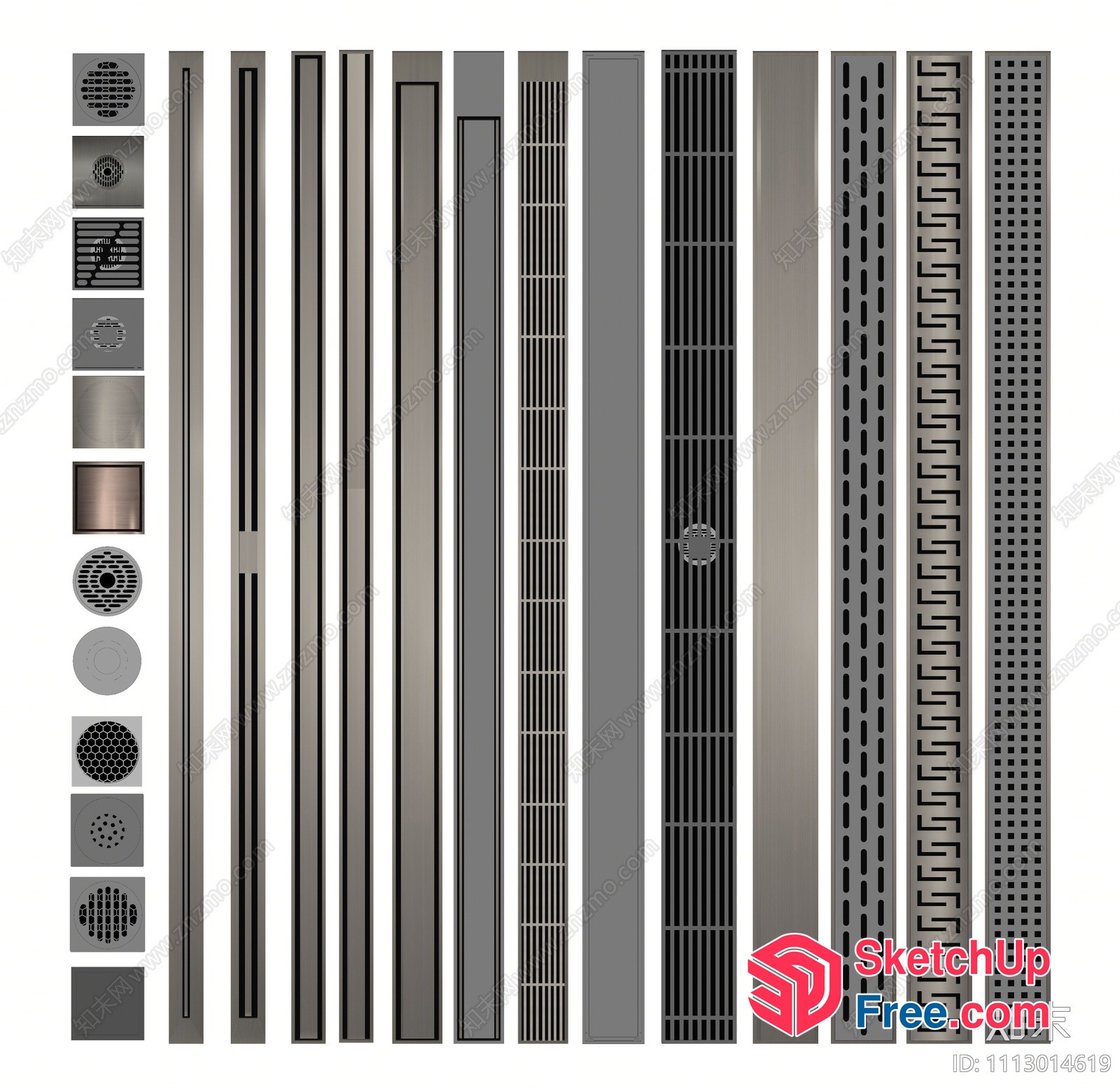 Architectural Metal Grates And Drainage Systems 3D SketchUp File