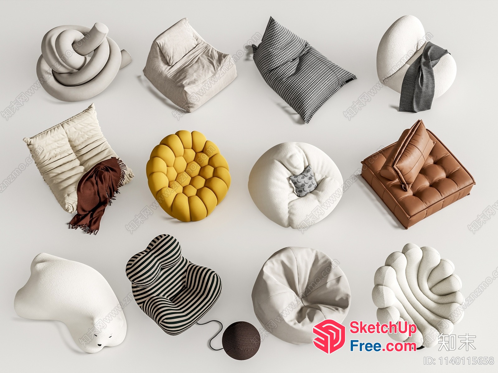 Unique Modern Furniture Designs 3D SketchUp File
