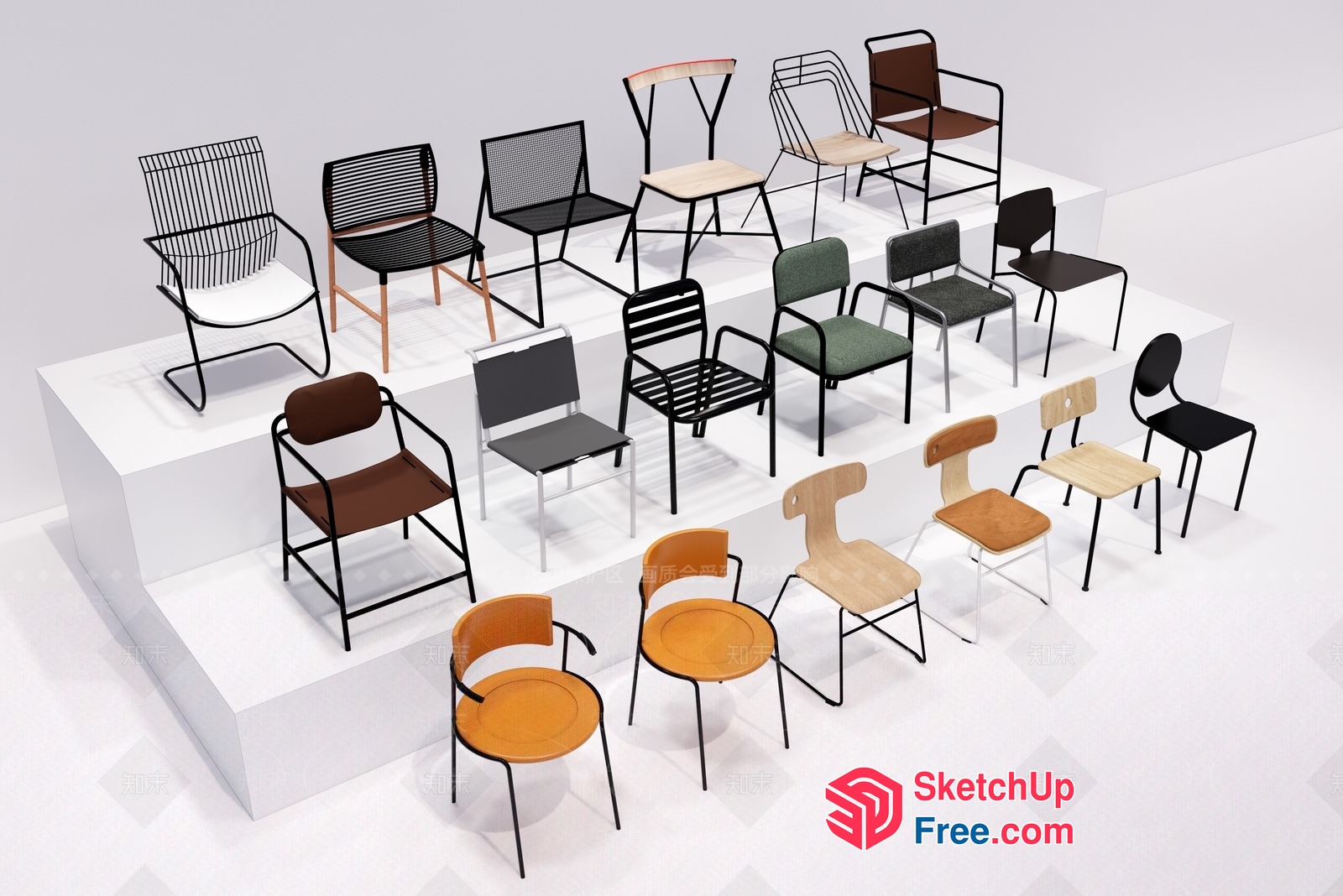 Modern Chairs Collection 3D SketchUp File