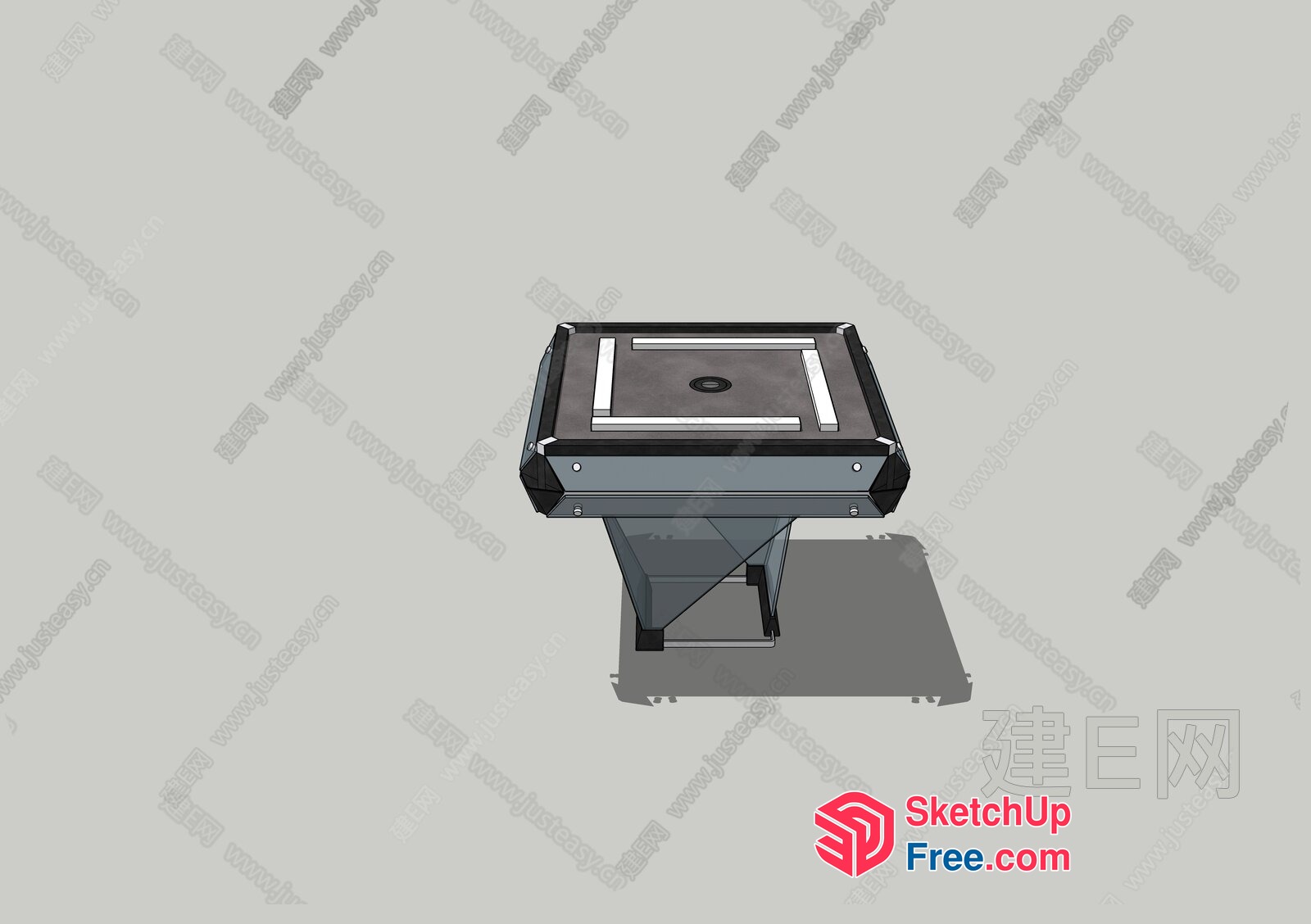 Modern Minimalist Office Desk 3D SketchUp File