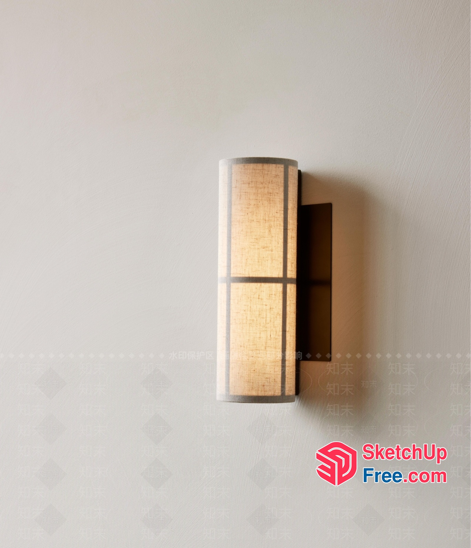 Modern Japanese Style Light Fixture 3D SketchUp File