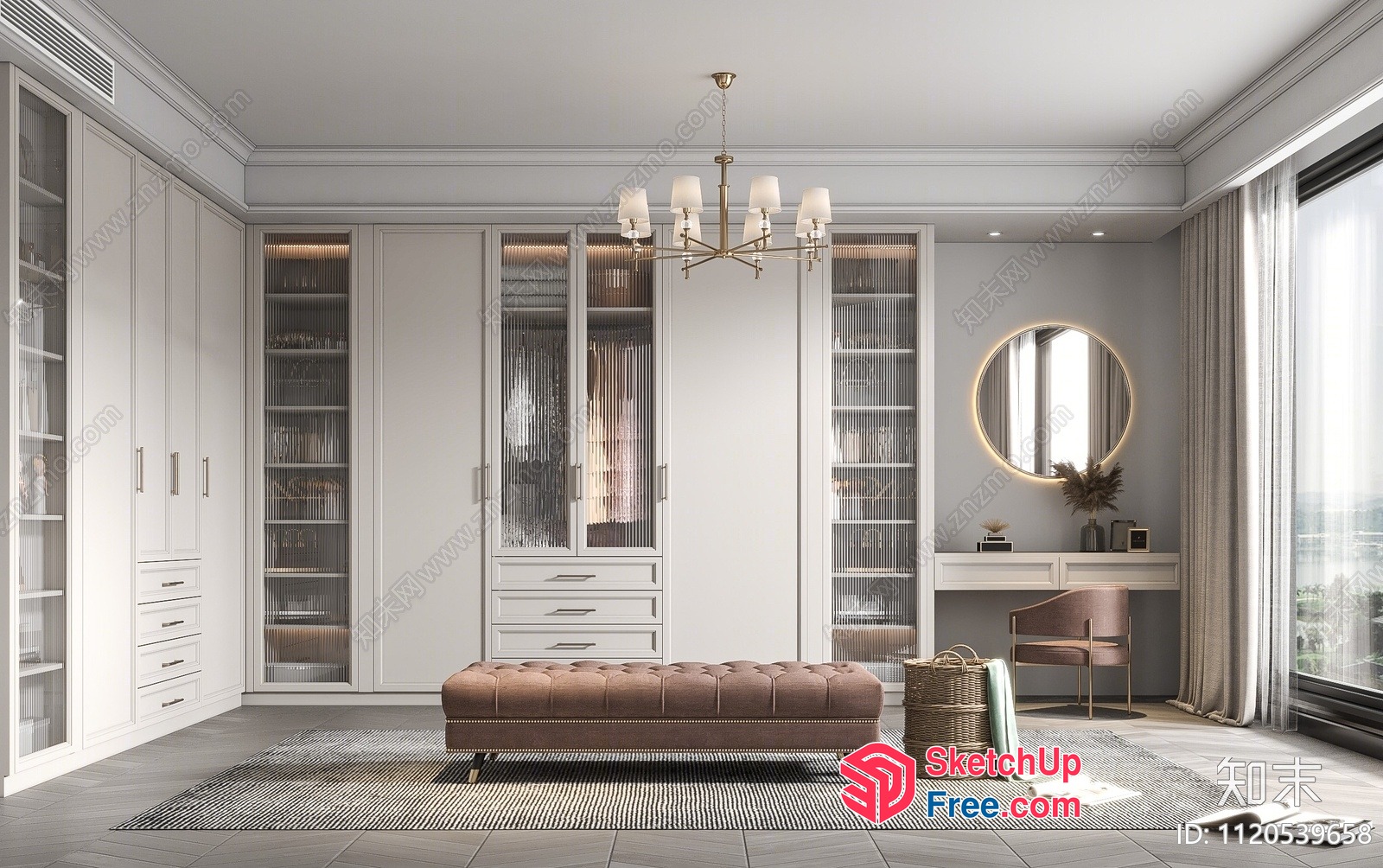 Elegant And Modern Living Room Interior 3D SketchUp File