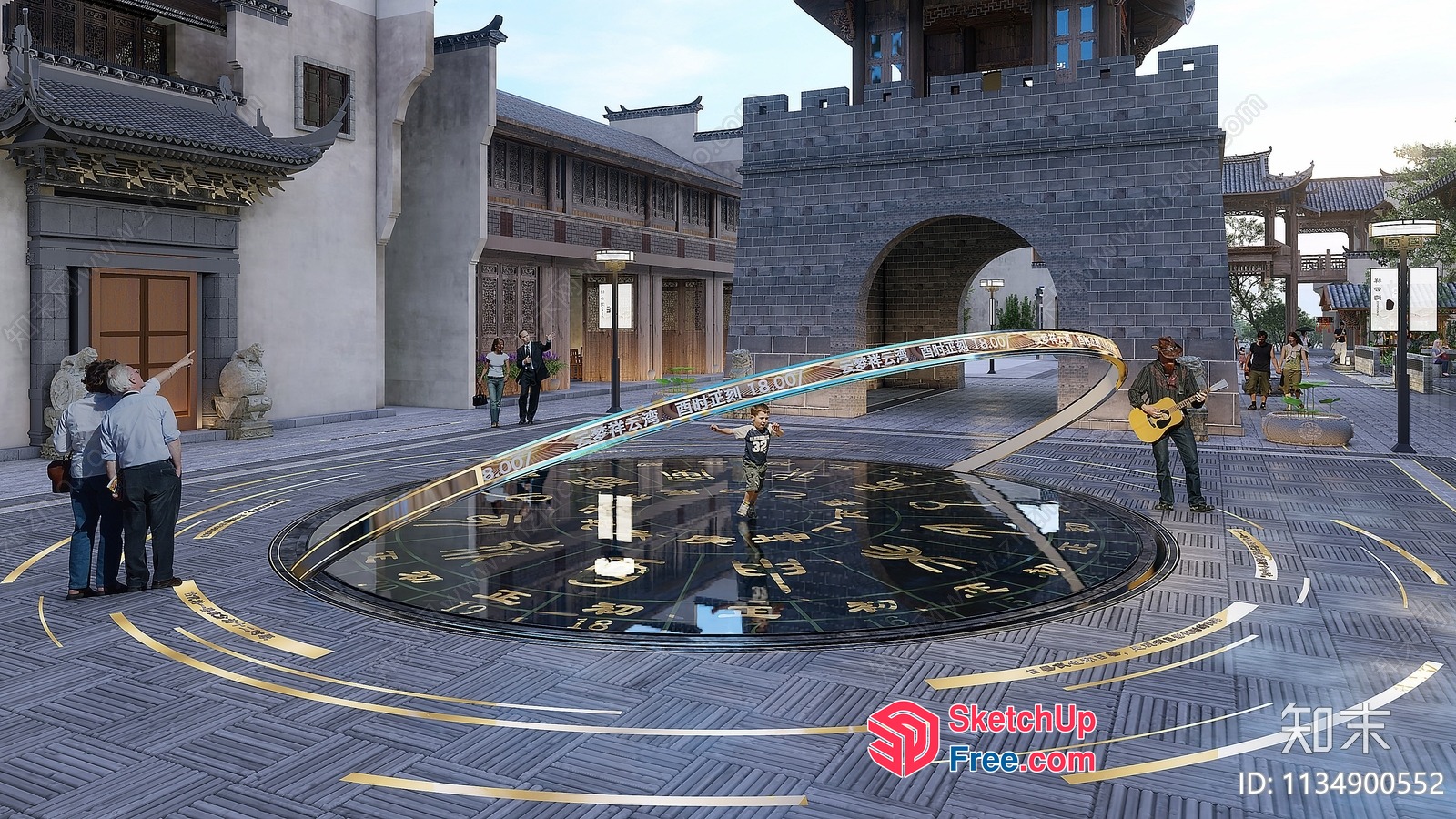 Traditional Asian Architecture And Decor 3D SketchUp File