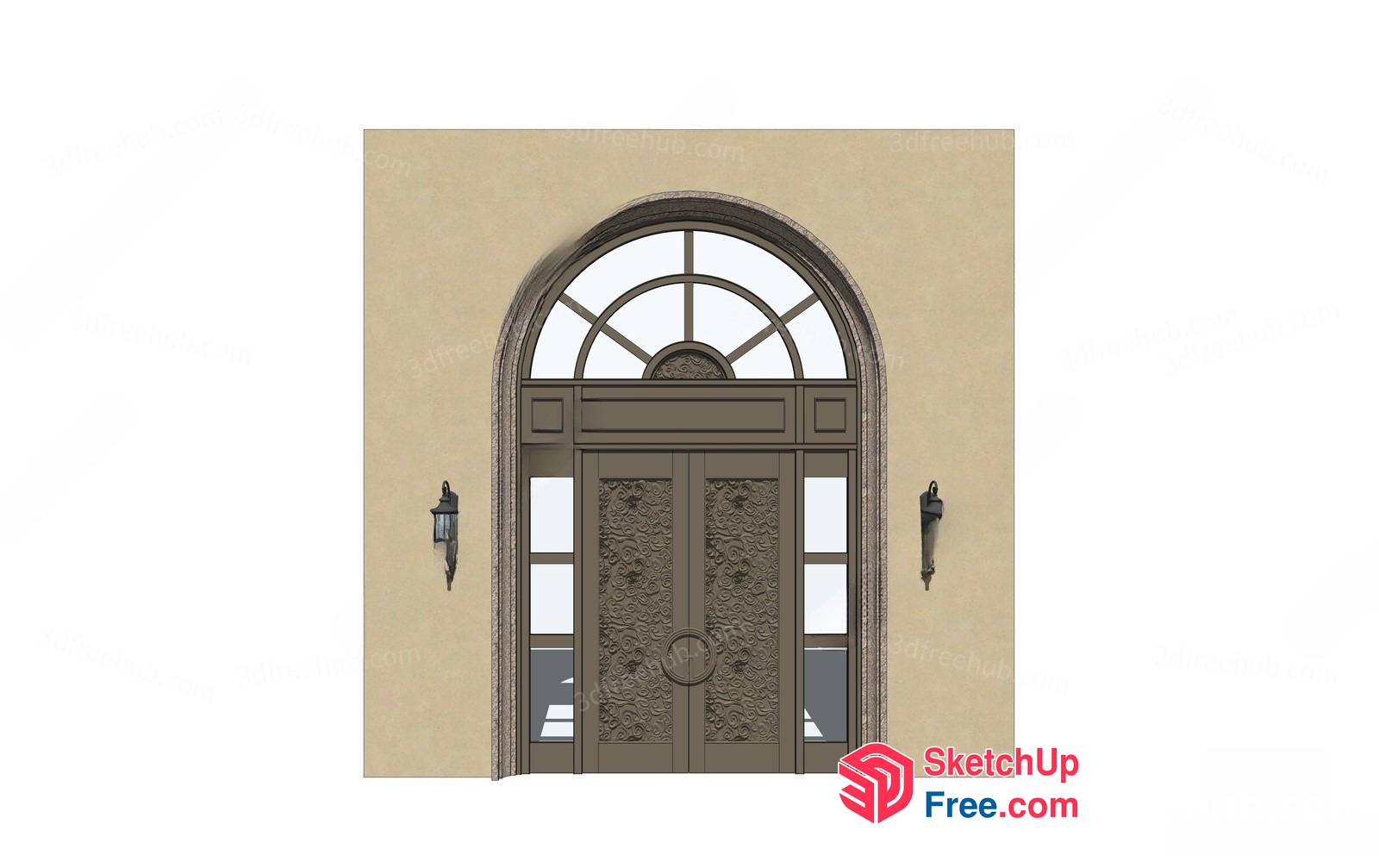 Classic European Style Door And Windows 3D SketchUp File