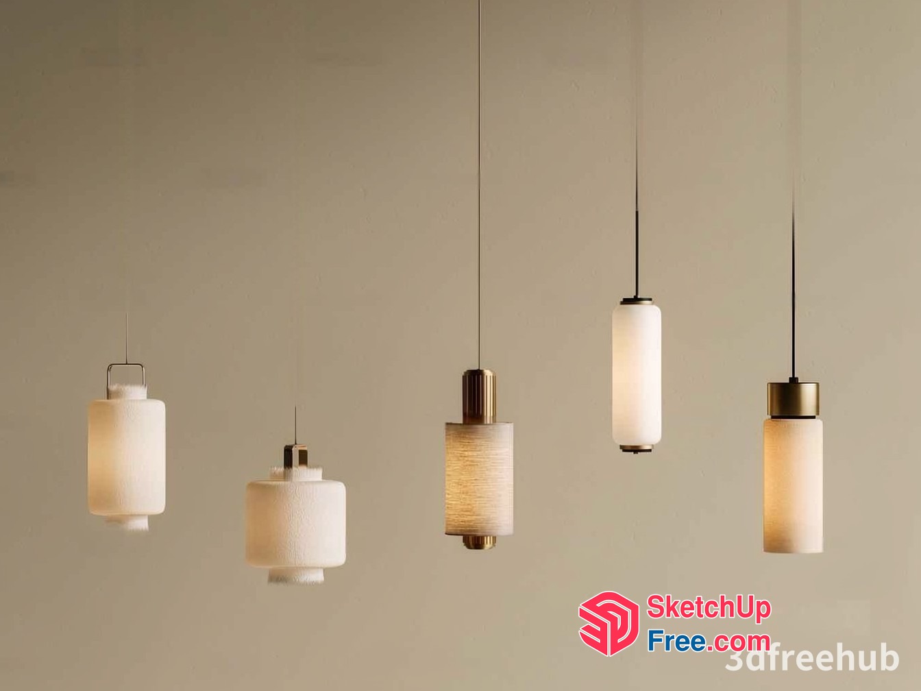 Elegant Hanging Lights For A Sophisticated Ambiance 3D SketchUp File