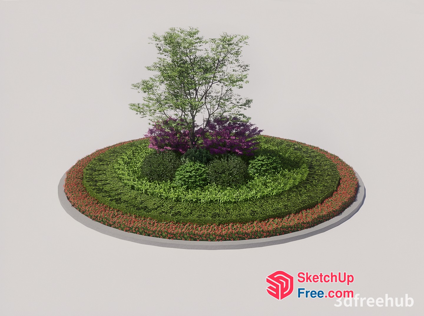 Greenery Circle 3D SketchUp File