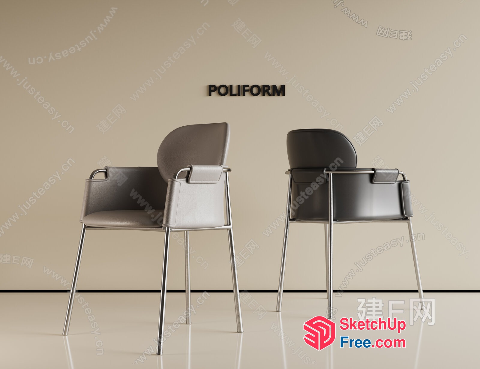Poliform Chairs 3D SketchUp File