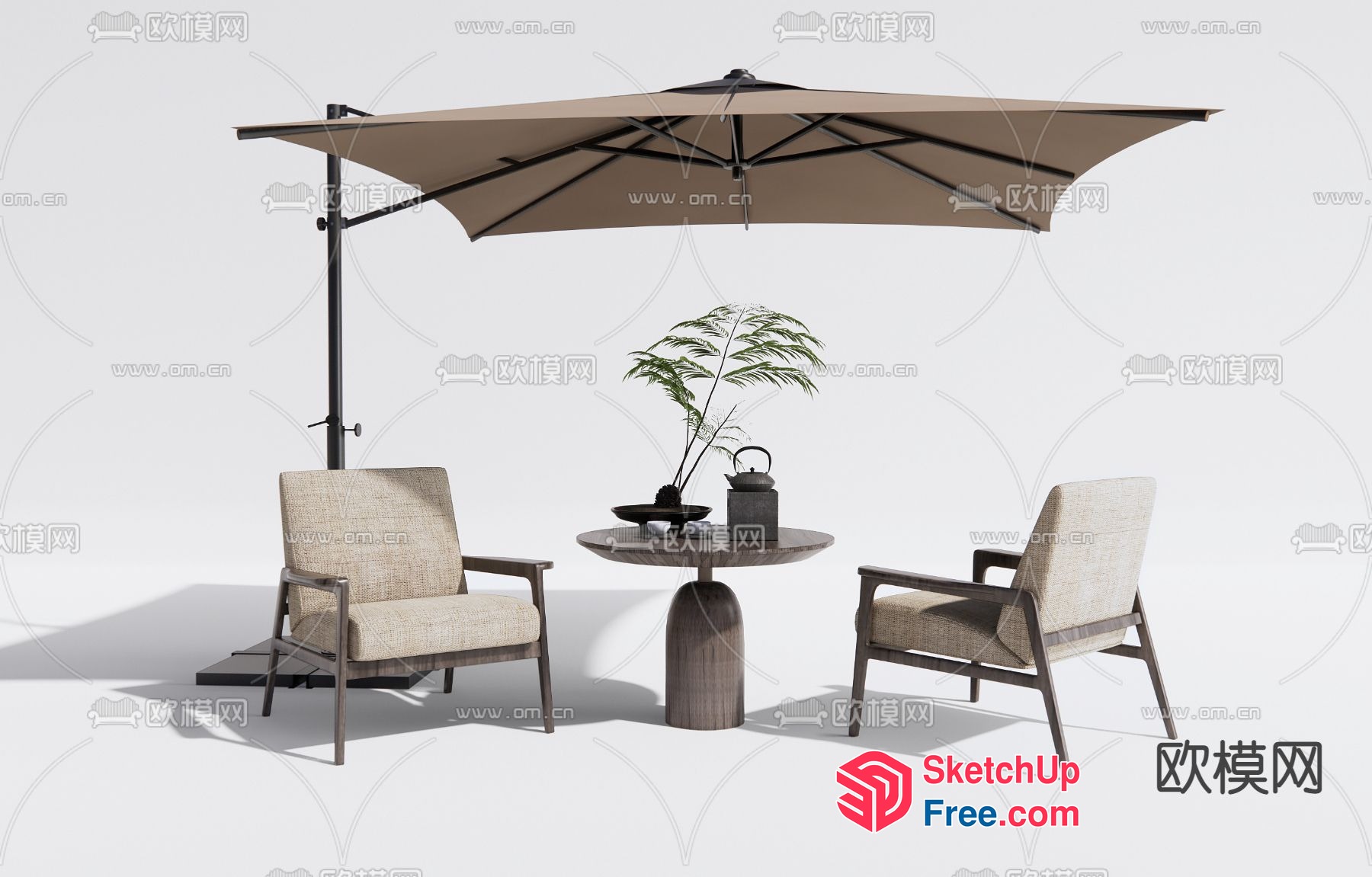 Outdoor Patio Furniture Set 3D SketchUp File
